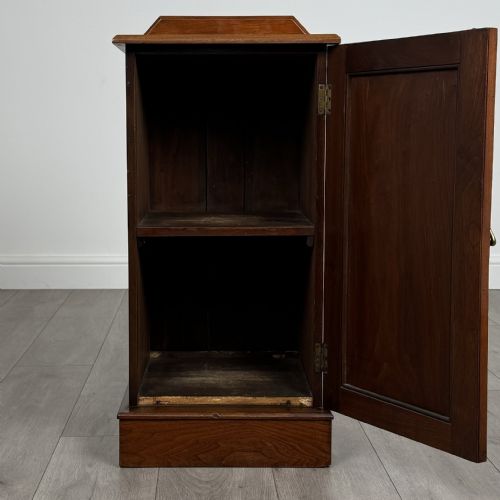 ANTIQUE 20TH CENTURY GOOD QUALITY POT CUPBOARD IN WALNUT - ADDITIONAL PHOTO 1