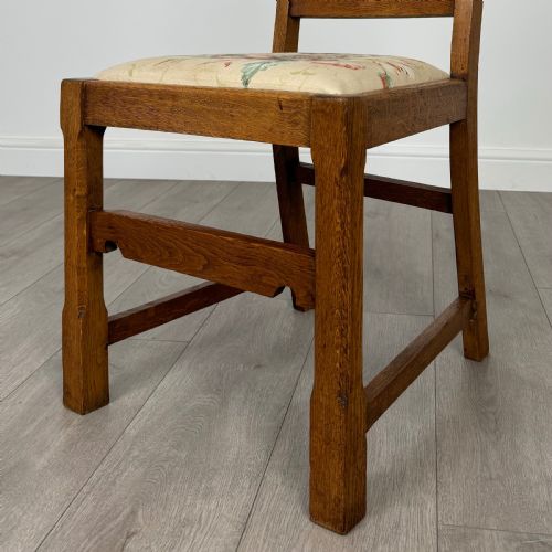 ANTIQUE 20TH CENTURY SET OF 4 GOOD QUALITY OAK DINING CHAIRS - ADDITIONAL PHOTO 4