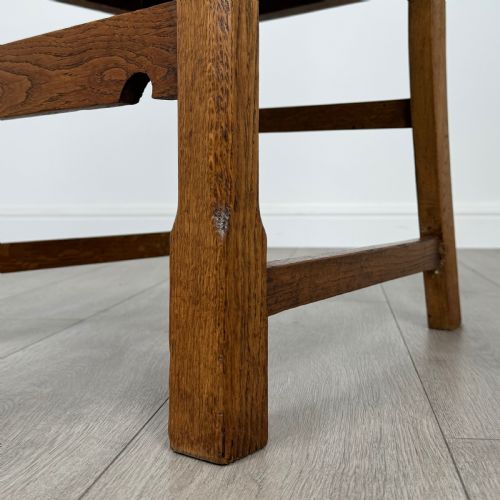 ANTIQUE 20TH CENTURY SET OF 4 GOOD QUALITY OAK DINING CHAIRS - ADDITIONAL PHOTO 5