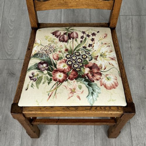 ANTIQUE 20TH CENTURY SET OF 4 GOOD QUALITY OAK DINING CHAIRS - ADDITIONAL PHOTO 6