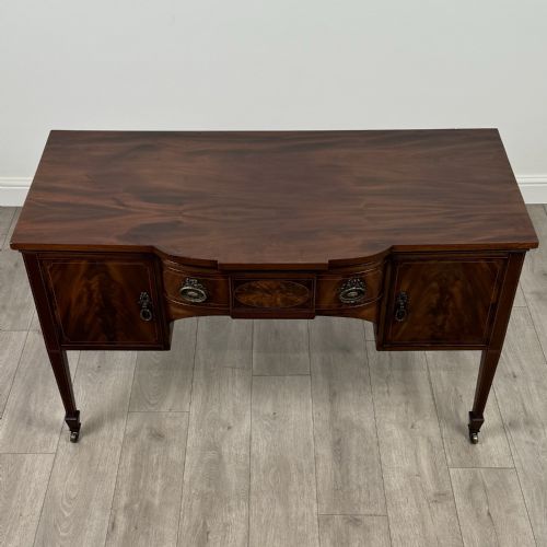 ANTIQUE 20TH CENTURY FINE QUALITY DESK IN MAHOGANY - ADDITIONAL PHOTO 9