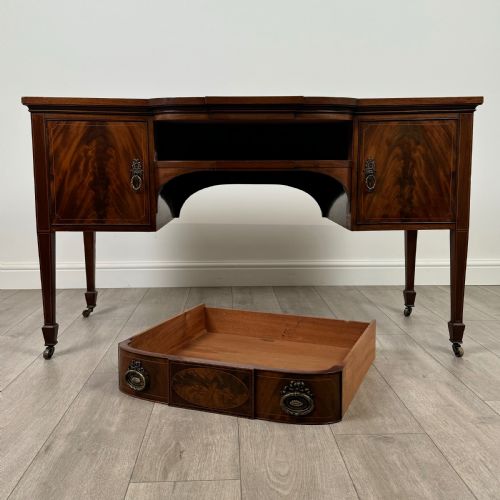ANTIQUE 20TH CENTURY FINE QUALITY DESK IN MAHOGANY - ADDITIONAL PHOTO 10