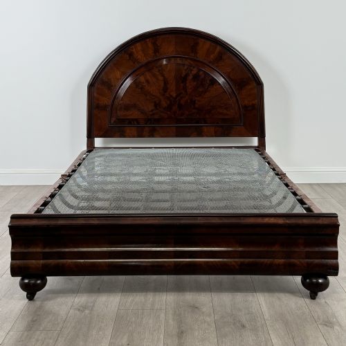 ANTIQUE 19TH CENTURY GOOD QUALITY DOUBLE BED IN MAHOGANY - ADDITIONAL PHOTO 3