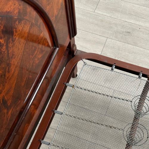 ANTIQUE 19TH CENTURY GOOD QUALITY DOUBLE BED IN MAHOGANY - ADDITIONAL PHOTO 6