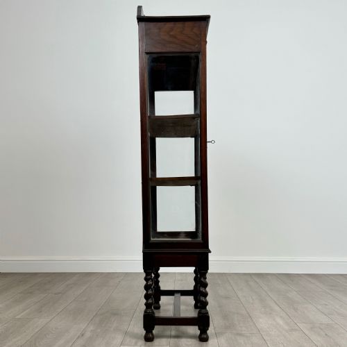 ANTIQUE 20TH CENTURY BARLEY TWIST CABINET IN OAK - ADDITIONAL PHOTO 7