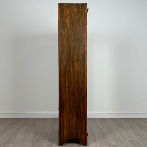 ANTIQUE 20TH CENTURY ART NOUVEAU STYLE OAK WARDROBE - ADDITIONAL PHOTO 7