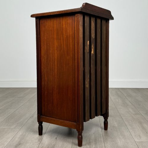 ANTIQUE 20TH CENTURY GOOD QUALITY POT CUPBOARD IN MAHOGANY - ADDITIONAL PHOTO 4