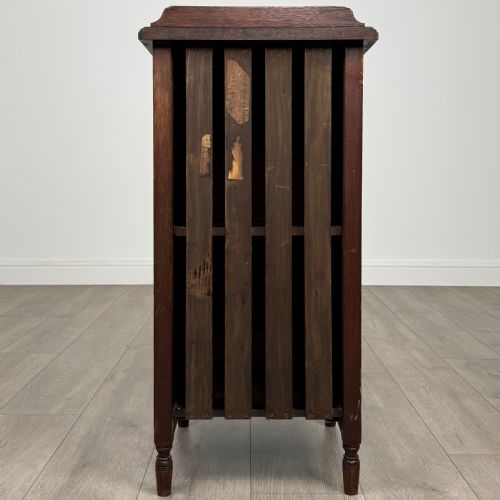 ANTIQUE 20TH CENTURY GOOD QUALITY POT CUPBOARD IN MAHOGANY - ADDITIONAL PHOTO 5