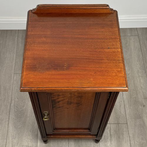 ANTIQUE 20TH CENTURY GOOD QUALITY POT CUPBOARD IN MAHOGANY - ADDITIONAL PHOTO 9