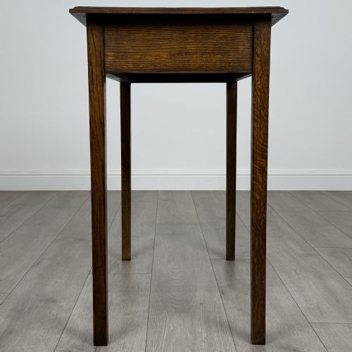 ANTIQUE 18TH CENTURY GOOD QUALITY SMALL OAK WRITING TABLE - ADDITIONAL PHOTO 2