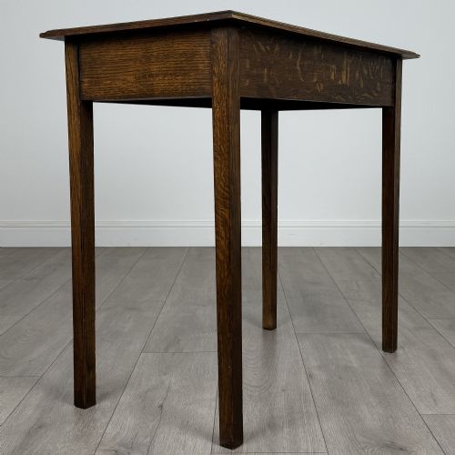 ANTIQUE 18TH CENTURY GOOD QUALITY SMALL OAK WRITING TABLE - ADDITIONAL PHOTO 3