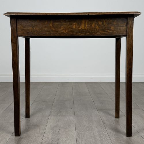 ANTIQUE 18TH CENTURY GOOD QUALITY SMALL OAK WRITING TABLE - ADDITIONAL PHOTO 4