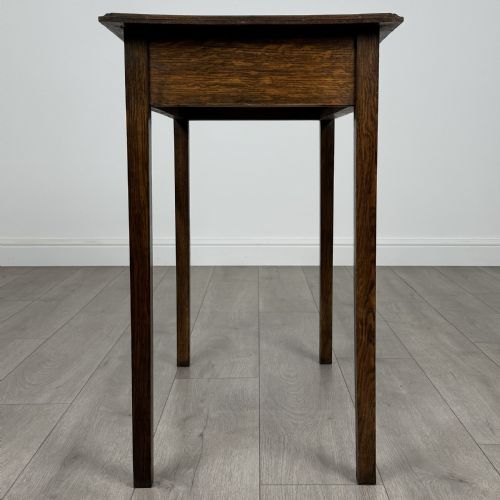 ANTIQUE 18TH CENTURY GOOD QUALITY SMALL OAK WRITING TABLE - ADDITIONAL PHOTO 6