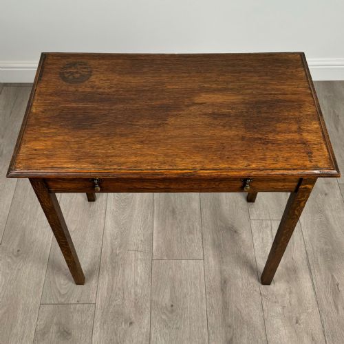 ANTIQUE 18TH CENTURY GOOD QUALITY SMALL OAK WRITING TABLE - ADDITIONAL PHOTO 8