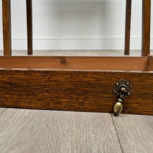 ANTIQUE 18TH CENTURY GOOD QUALITY SMALL OAK WRITING TABLE - ADDITIONAL PHOTO 10