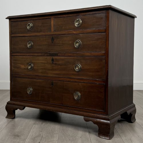 ANTIQUE 18TH CENTURY SMALL CHEST OF DRAWERS IN MAHOGANY - ADDITIONAL PHOTO 1