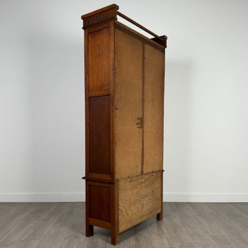 ANTIQUE 20TH CENTURY GOOD QUALITY WARDROBE IN OAK - ADDITIONAL PHOTO 3