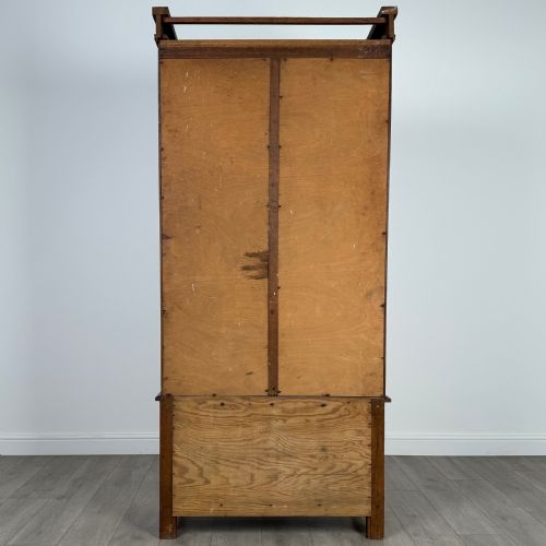 ANTIQUE 20TH CENTURY GOOD QUALITY WARDROBE IN OAK - ADDITIONAL PHOTO 4