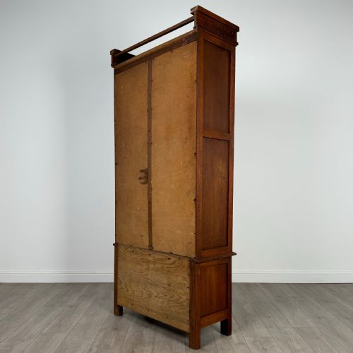 ANTIQUE 20TH CENTURY GOOD QUALITY WARDROBE IN OAK - ADDITIONAL PHOTO 5