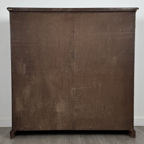 ANTIQUE 20TH CENTURY LARGE OPEN BOOKCASE IN MAHOGANY - ADDITIONAL PHOTO 4
