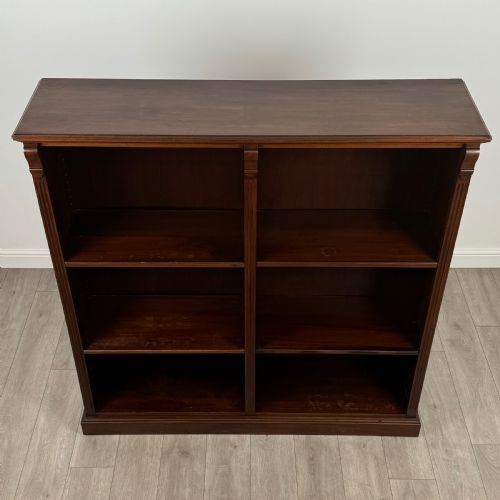 ANTIQUE 20TH CENTURY LARGE OPEN BOOKCASE IN MAHOGANY - ADDITIONAL PHOTO 8