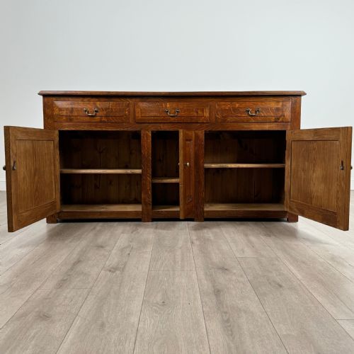 ANTIQUE 20TH CENTURY FINE QUALITY DRESSER BASE IN OAK - ADDITIONAL PHOTO 1