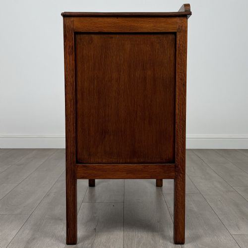 ANTIQUE 20TH CENTURY GOLDEN OAK CHEST OF DRAWERS - ADDITIONAL PHOTO 2
