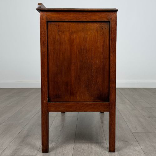 ANTIQUE 20TH CENTURY GOLDEN OAK CHEST OF DRAWERS - ADDITIONAL PHOTO 6