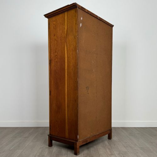 ANTIQUE 20TH CENTURY GOOD QUALITY FITTED WARDROBE IN OAK - ADDITIONAL PHOTO 5
