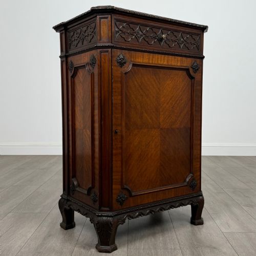 ANTIQUE 20TH CENTURY FINE QUALITY CABINET IN MAHOGANY - ADDITIONAL PHOTO 8
