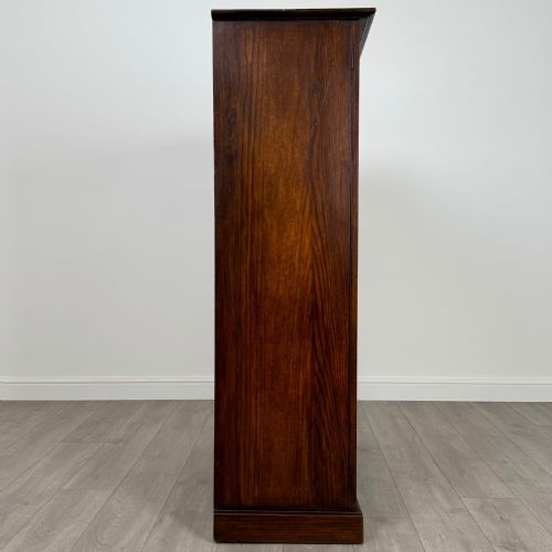 ANTIQUE 20TH CENTURY SMALL OAK WARDROBE OF GOOD QUALITY - ADDITIONAL PHOTO 7