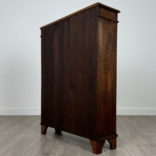 ANTIQUE 20TH CENTURY DISPLAY CABINET IN OAK - ADDITIONAL PHOTO 7