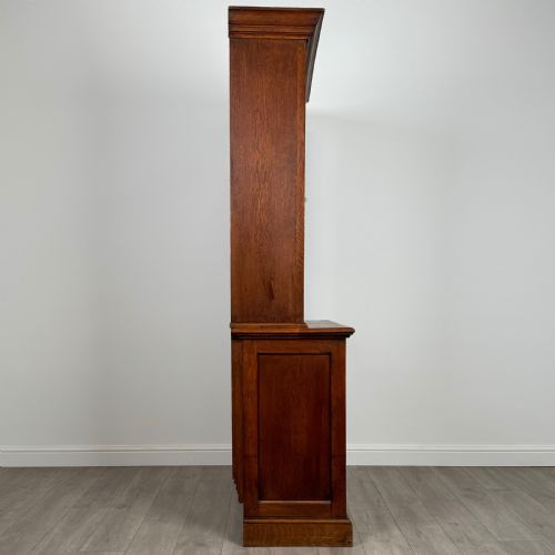 ANTIQUE 20TH CENTURY FINE QUALITY BOOKCASE IN OAK - ADDITIONAL PHOTO 8