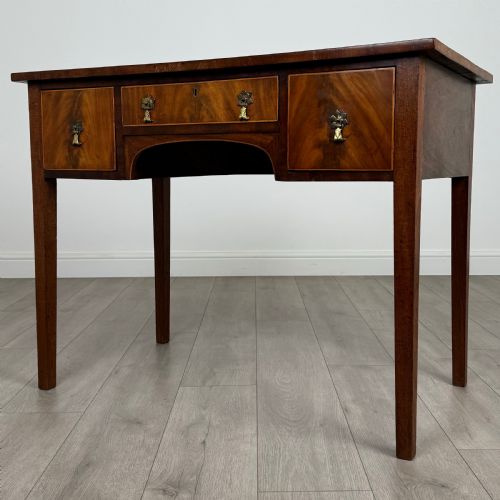 ANTIQUE 19TH CENTURY GOOD QUALITY WRITING TABLE IN MAHOGANY - ADDITIONAL PHOTO 1