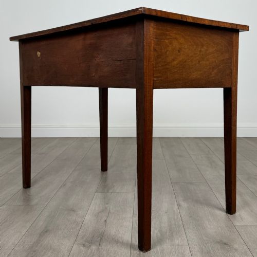 ANTIQUE 19TH CENTURY GOOD QUALITY WRITING TABLE IN MAHOGANY - ADDITIONAL PHOTO 5