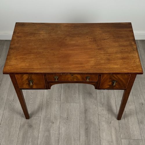 ANTIQUE 19TH CENTURY GOOD QUALITY WRITING TABLE IN MAHOGANY - ADDITIONAL PHOTO 8