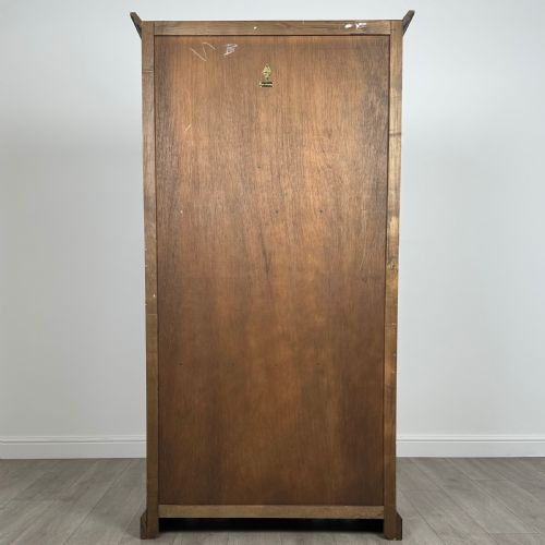 ANTIQUE 20TH CENTURY CARVED OPEN BOOKCASE IN OAK - ADDITIONAL PHOTO 4