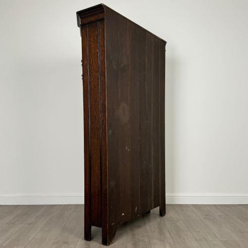 ANTIQUE 20TH CENTURY FINE QUALITY WARDROBE IN OAK - ADDITIONAL PHOTO 4