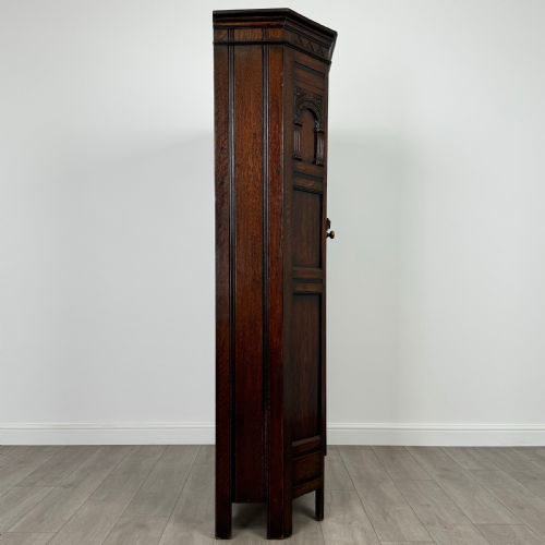 ANTIQUE 20TH CENTURY FINE QUALITY WARDROBE IN OAK - ADDITIONAL PHOTO 7