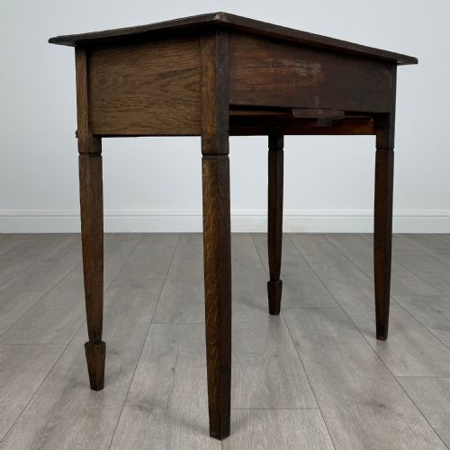 ANTIQUE 20TH CENTURY WRITING TABLE IN OAK - ADDITIONAL PHOTO 2
