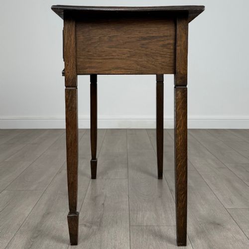 ANTIQUE 20TH CENTURY WRITING TABLE IN OAK - ADDITIONAL PHOTO 3