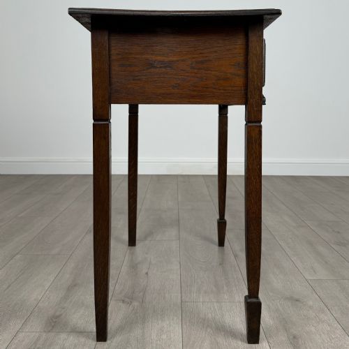 ANTIQUE 20TH CENTURY WRITING TABLE IN OAK - ADDITIONAL PHOTO 6