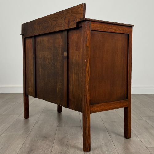 ANTIQUE 20TH CENTURY GOLDEN OAK CHEST OF DRAWERS - ADDITIONAL PHOTO 5