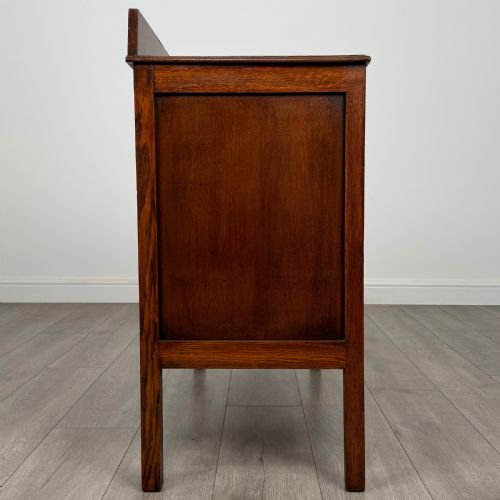 ANTIQUE 20TH CENTURY GOLDEN OAK CHEST OF DRAWERS - ADDITIONAL PHOTO 6