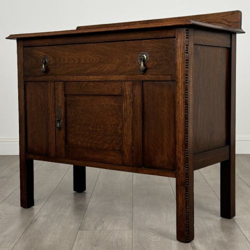 ANTIQUE 20TH CENTURY GOOD QUALITY CUPBOARD IN OAK - ADDITIONAL PHOTO 2