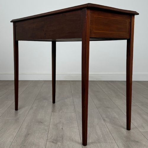 ANTIQUE 20TH CENTURY FINE QUALITY WRITING TABLE IN MAHOGANY - ADDITIONAL PHOTO 5
