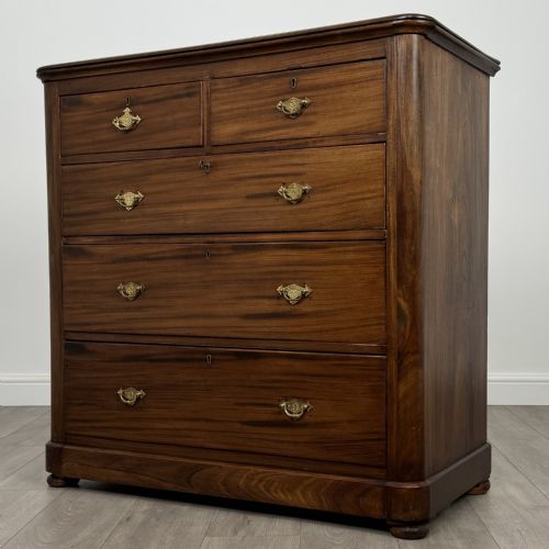ANTIQUE 19TH CENTURY CHEST OF DRAWERS IN MAHOGANY - ADDITIONAL PHOTO 1