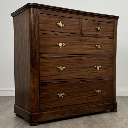 ANTIQUE 19TH CENTURY CHEST OF DRAWERS IN MAHOGANY - ADDITIONAL PHOTO 8