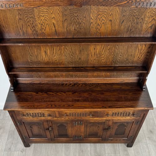 ANTIQUE 20TH CENTURY GOOD QUALITY DRESSER IN OAK - ADDITIONAL PHOTO 9