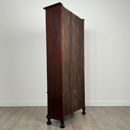 ANTIQUE 20TH CENTURY GLAZED DISPLAY CABINET IN OAK - ADDITIONAL PHOTO 5